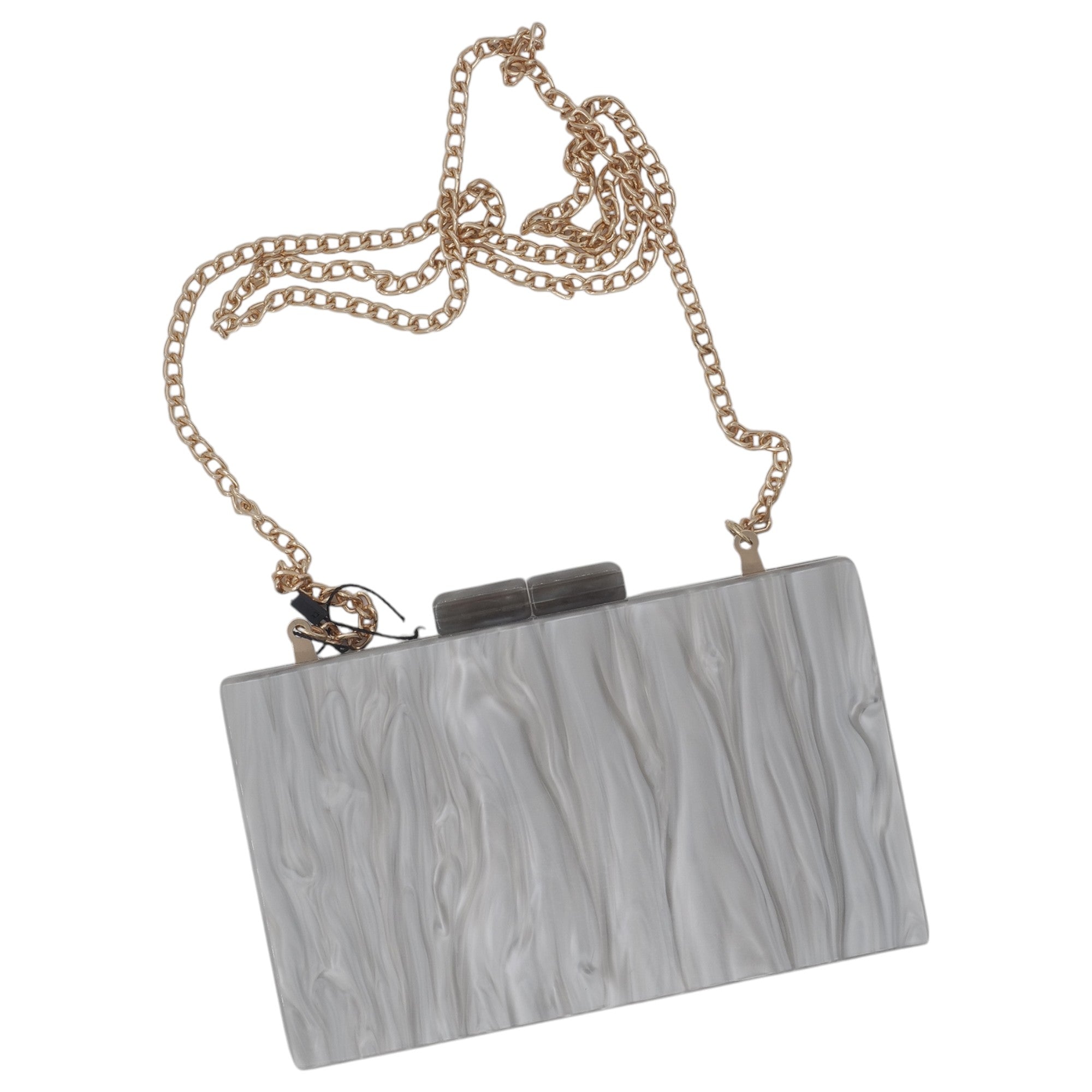 '- ["Accessori","Diva","Donna","Nuovo"] - Diva Clutch Resin Grigio LD510 - Lupis SRL