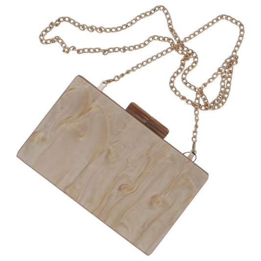 Diva Clutch Resin Taupe LD510