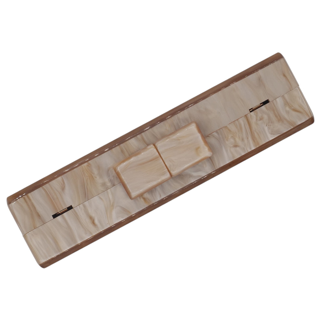 '- ["Accessori","Diva","Donna","Nuovo"] - Diva Clutch Resin Taupe LD510 - Lupis SRL