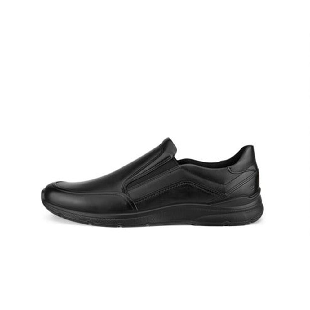 '- Ecco, Mocassini, Nuovo, PE25, Scarpe, Uomo - Ecco Irving Black Slip-On 511744-01001 - Lupis SRL