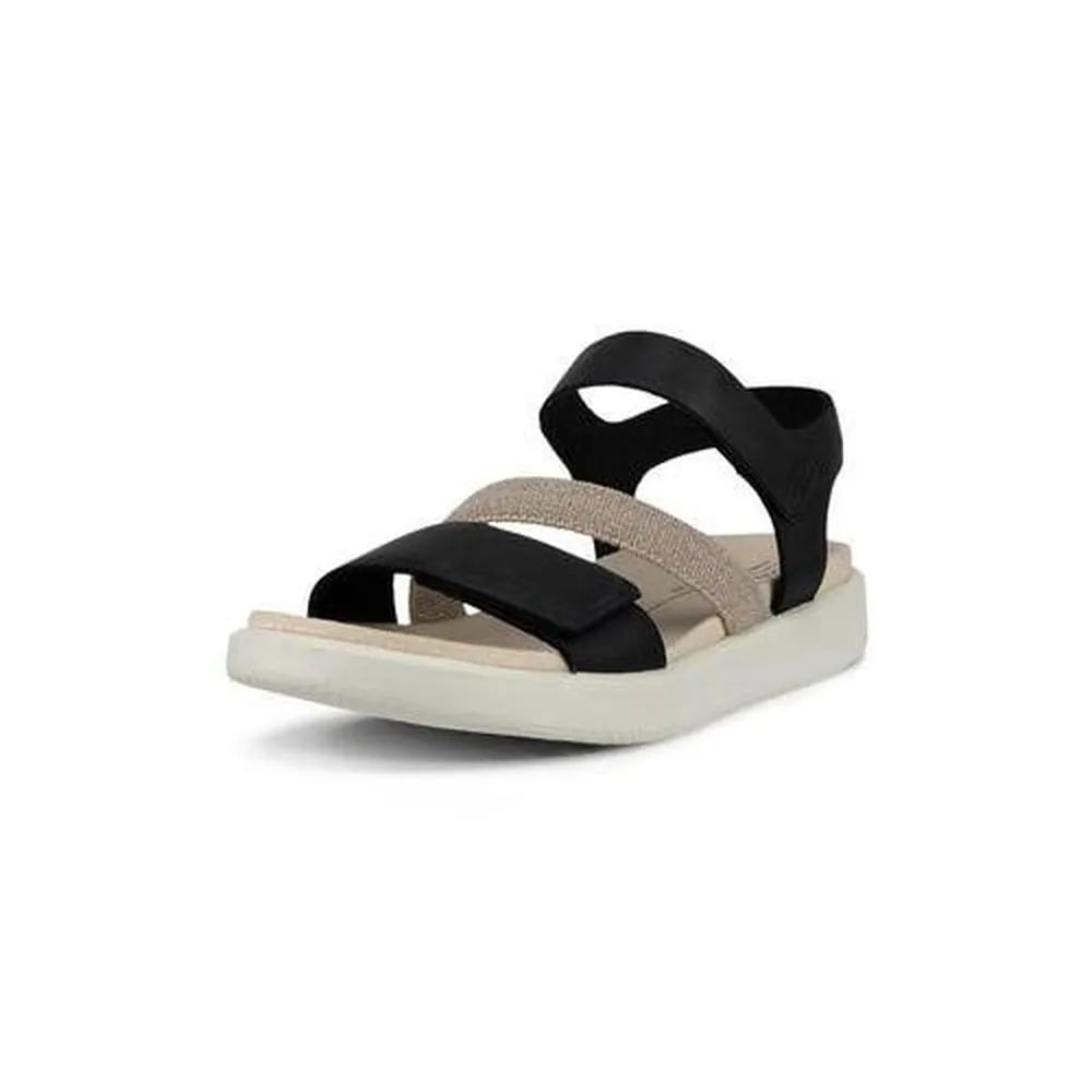'- ["Donna","Ecco","PE25","Sandali","Sandali Sportivi"] - Ecco Sandals Flowt 2-Strap Black - Lupis SRL