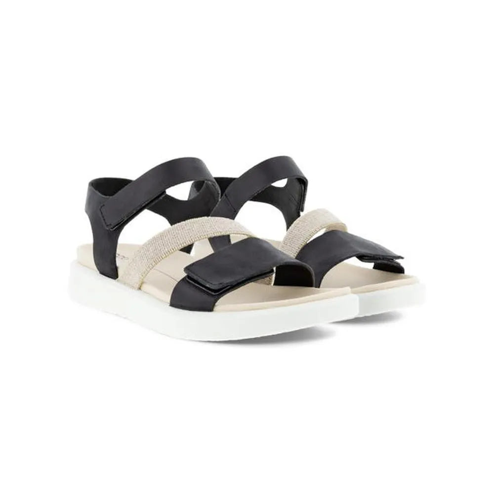 '- ["Donna","Ecco","PE25","Sandali","Sandali Sportivi"] - Ecco Sandals Flowt 2-Strap Black - Lupis SRL
