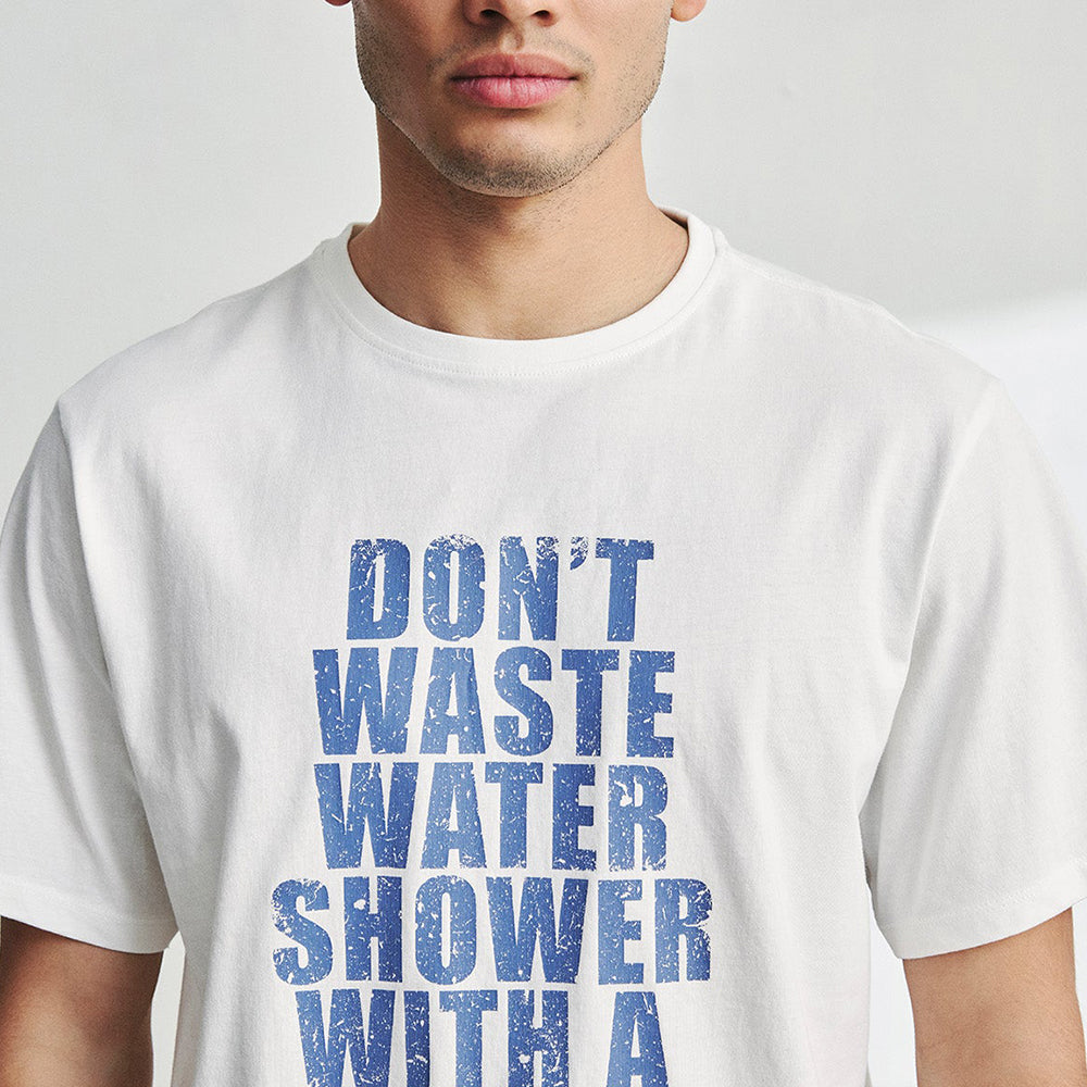 '- ["Abbigliamento","Ecoalf","T-Shirt","Uomo"] - Ecoalf Wastealf T-Shirt Man White - Lupis SRL