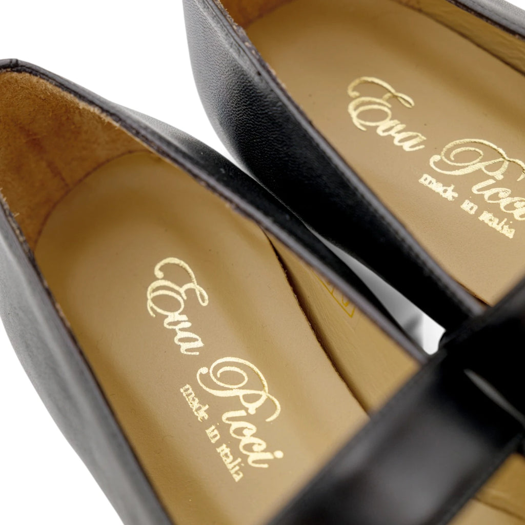 Eva Picci Osaka Crepe Nappa Nero Cinturino Nero 163