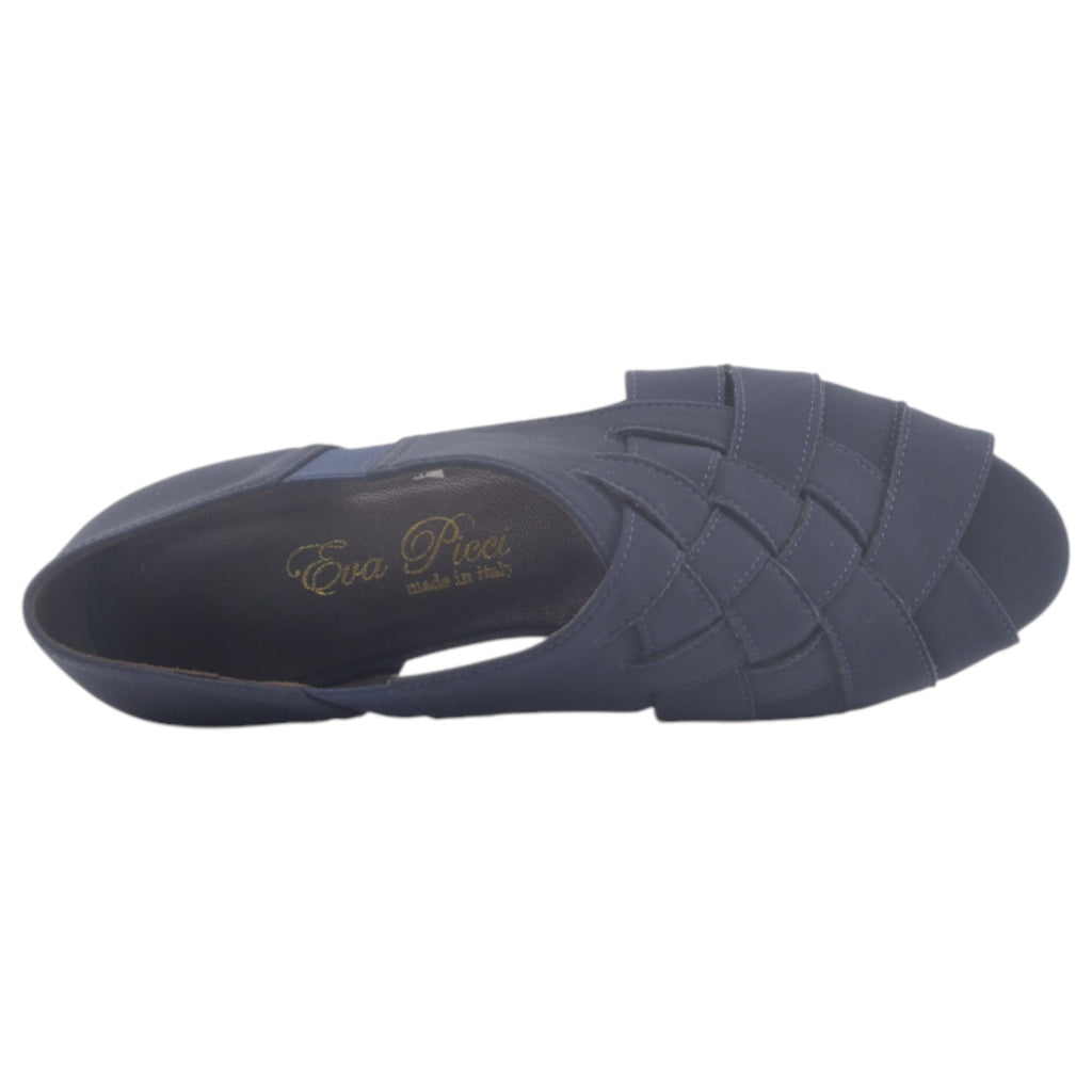'- ["Artigianato","Donna","Eva Picci","Sandali","Scarpe","Tacco"] - Aperta in Punta Donna Eva Picci 10923 Blu Aperta in Punta Intr - Lupis SRL