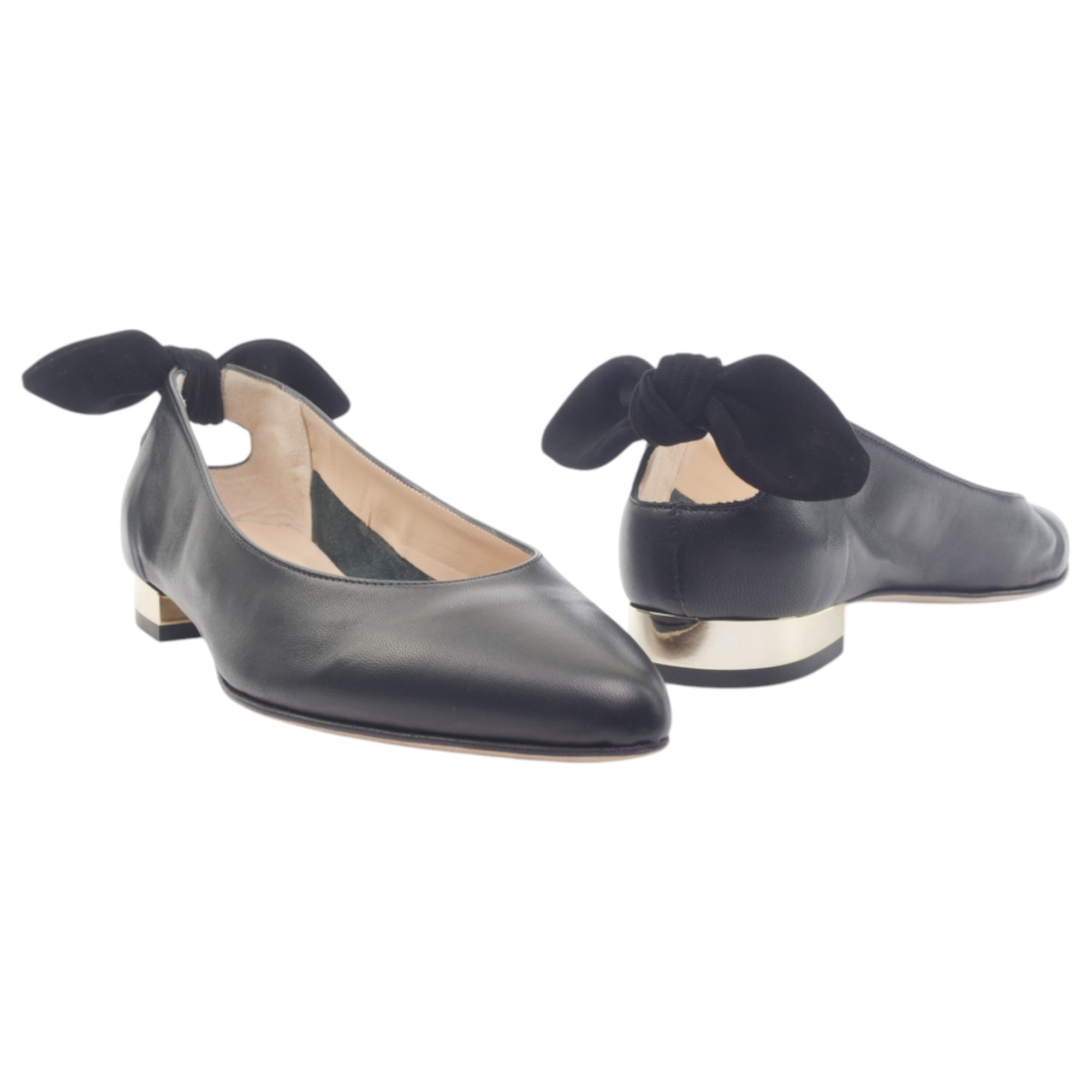 '- ["Artigianato","Ballerine","Donna","Eva Picci","Scarpe"] - Ballerine Da Donna Eva Picci 1169 Fiocco Dietro Nero - Lupis SRL