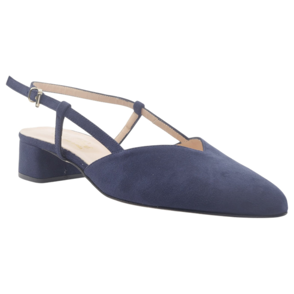'- ["Artigianato","Donna","Eva Picci","Scarpe","Slingback","Tacco","Ultima Taglia"] - Slingback Da Donna Eva Picci 1198 Blu Slingback - Lupis SRL