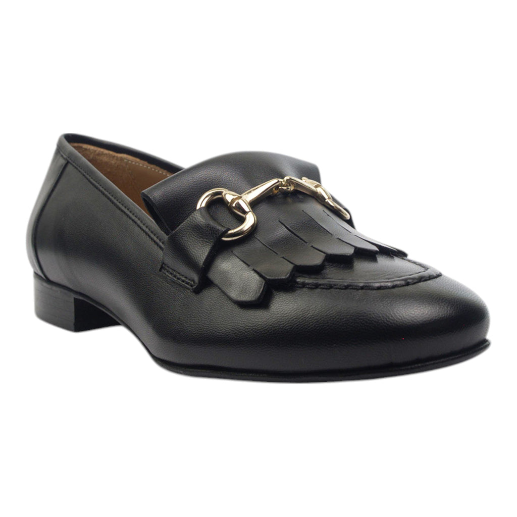 '- ["Artigianato","Donna","Eva Picci","Mocassini","Scarpe"] - Mocassini Da Donna Eva Picci 1430 Pelle Nero - Lupis SRL