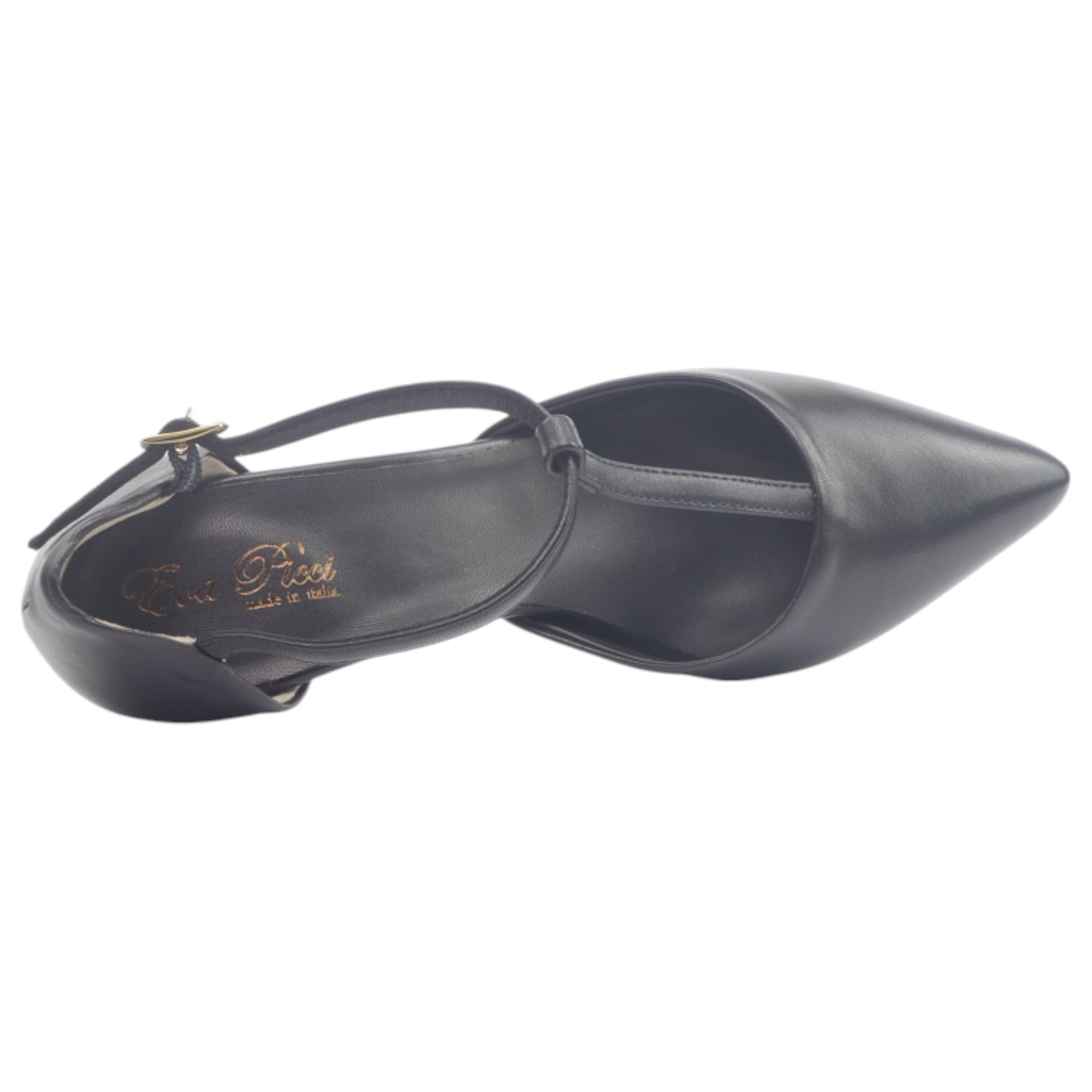 '- ["Artigianato","Donna","Eva Picci","Sandali","Scarpe","Tacco"] - Scarpe Da Donna Eva Picci 1501 Nero Aperta Ai Lati - Lupis SRL