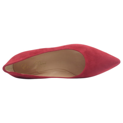 '- ["Artigianato","Donna","D\u00e9collet\u00e9","Eva Picci","Scarpe","Tacco"] - Décolleté Da Donna Eva Picci 1601S Camoscio Rosso - Lupis SRL