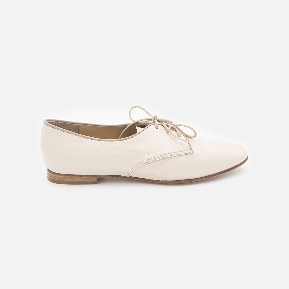 '- ["Artigianato","Derby","Donna","Eva Picci","Scarpe","Tacco"] - Scarpe Da Donna Stringate Eva Picci 1706 Francesina Derby Lux Vaniglia Taupe - Lupis SRL