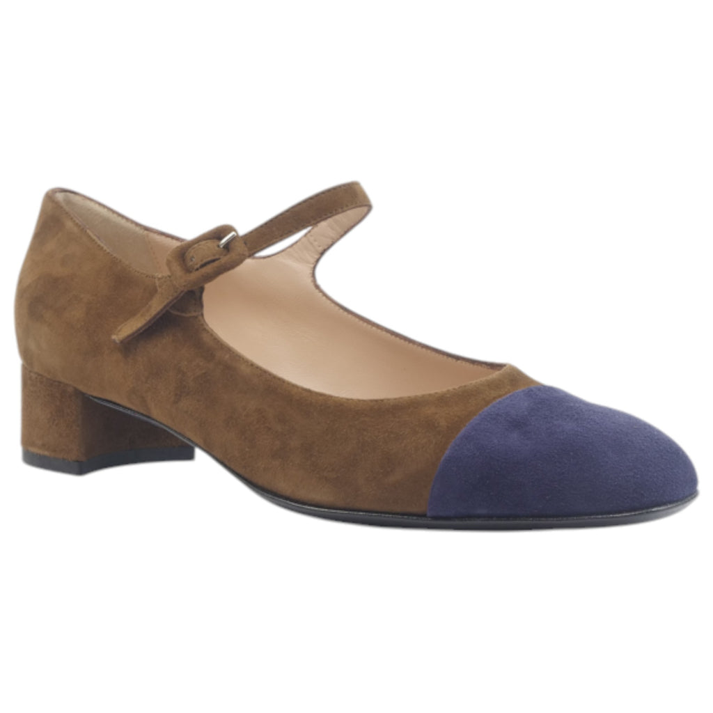 '- ["Artigianato","Cinturino","Donna","D\u00e9collet\u00e9","Eva Picci","Scarpe","Tacco"] - Scarpe con Cinturino Da Donna Eva Picci 2024 Camoscio Blu - Lupis SRL