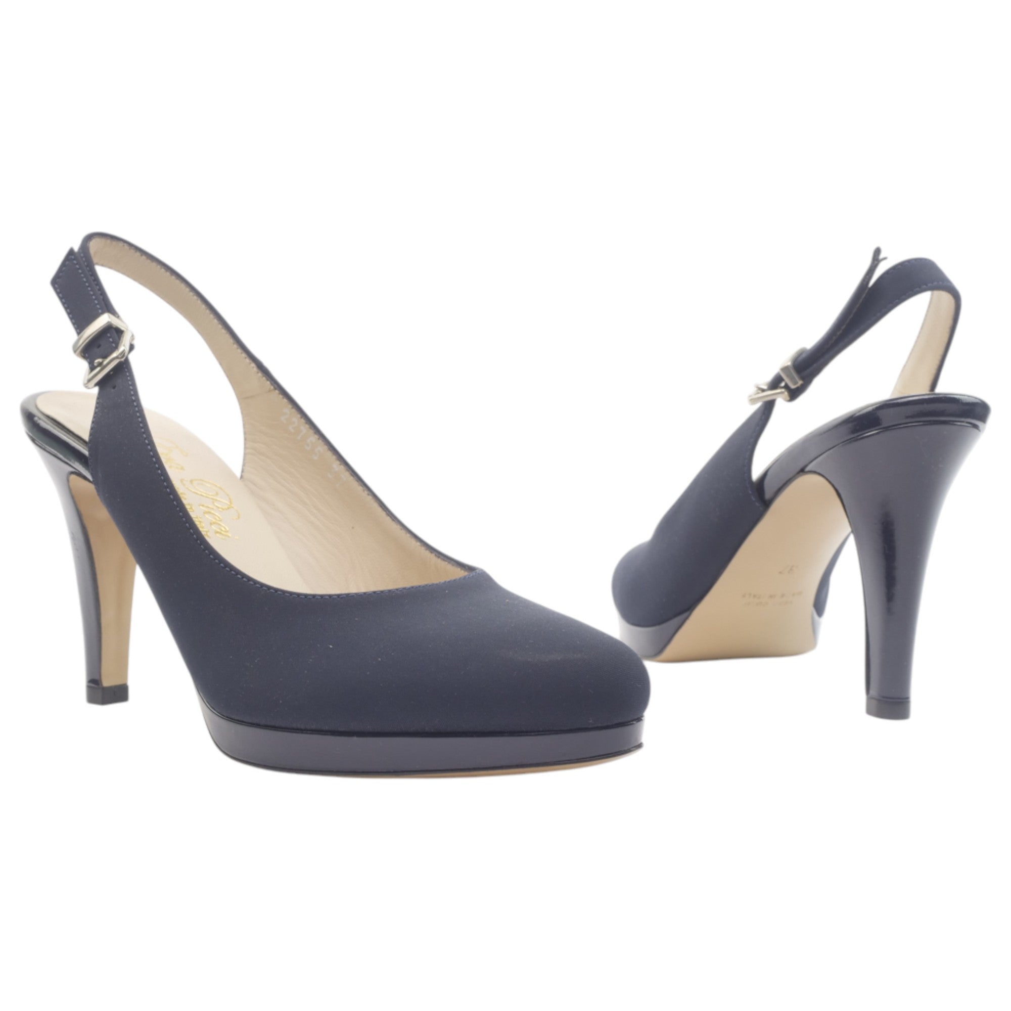 '- ["Artigianato","Donna","D\u00e9collet\u00e9","Eva Picci","Scarpe","Tacco"] - Slingback Da Donna Eva Picci 22755 Décolleté Blu - Lupis SRL