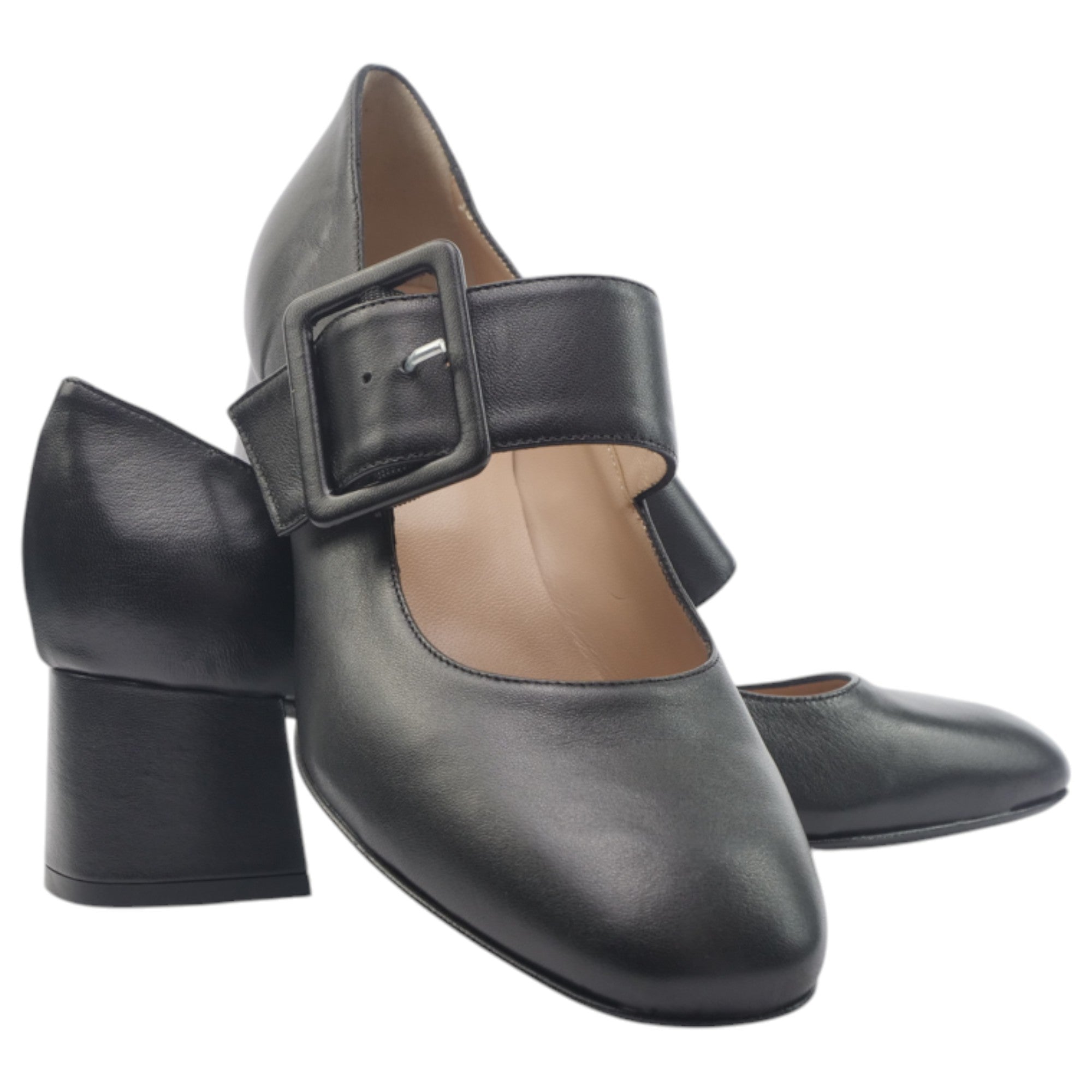 '- ["Artigianato","Cinturino","Donna","Eva Picci","Scarpe","Tacco"] - Scarpe con Cinturino Da Donna Eva Picci 2500 Nero Cinturino - Lupis SRL