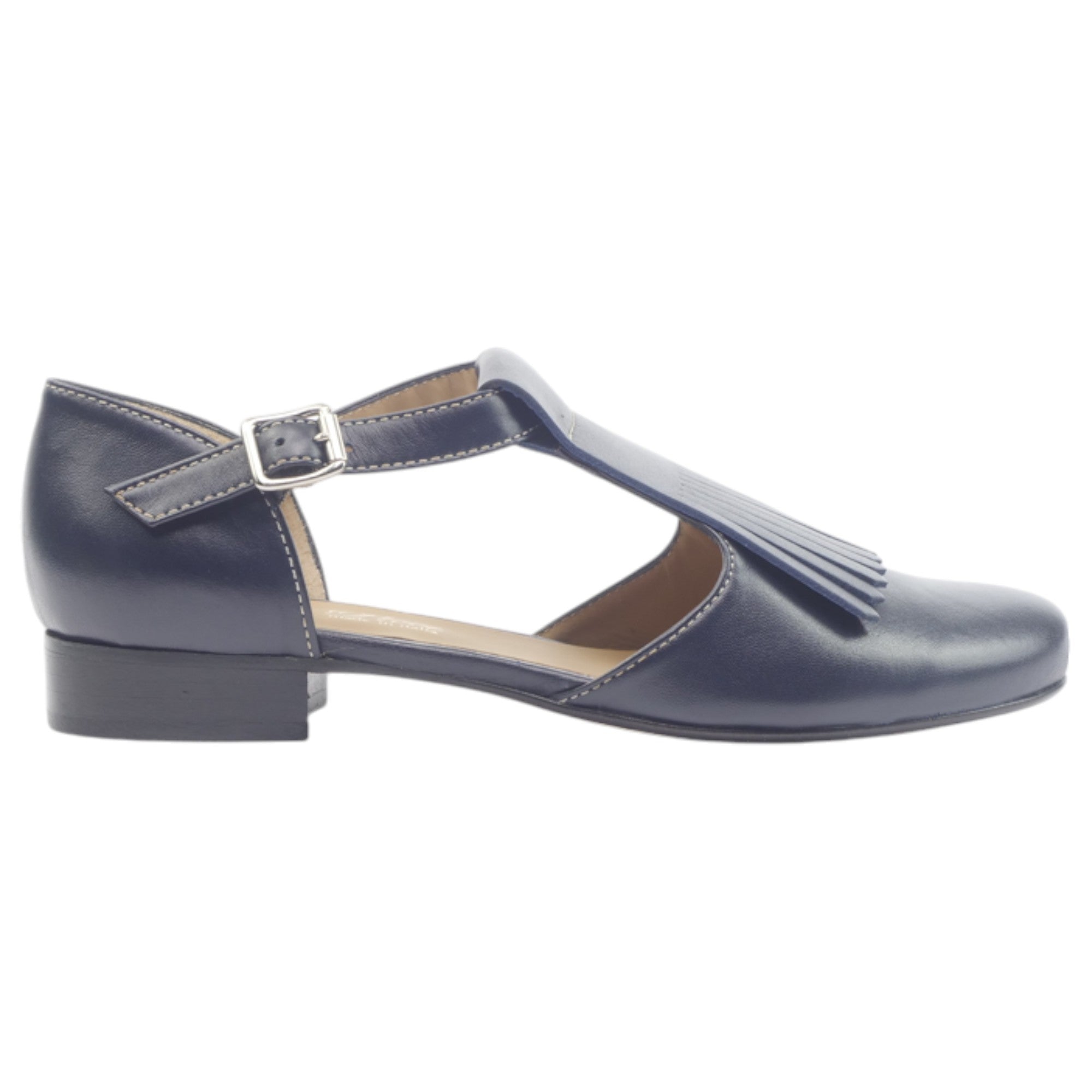 '- ["Artigianato","Donna","Eva Picci","Sandali","Scarpe","Tacco"] - Scarpe Da Donna Eva Picci 345 Blu Aperta Ai Lati Frangia - Lupis SRL