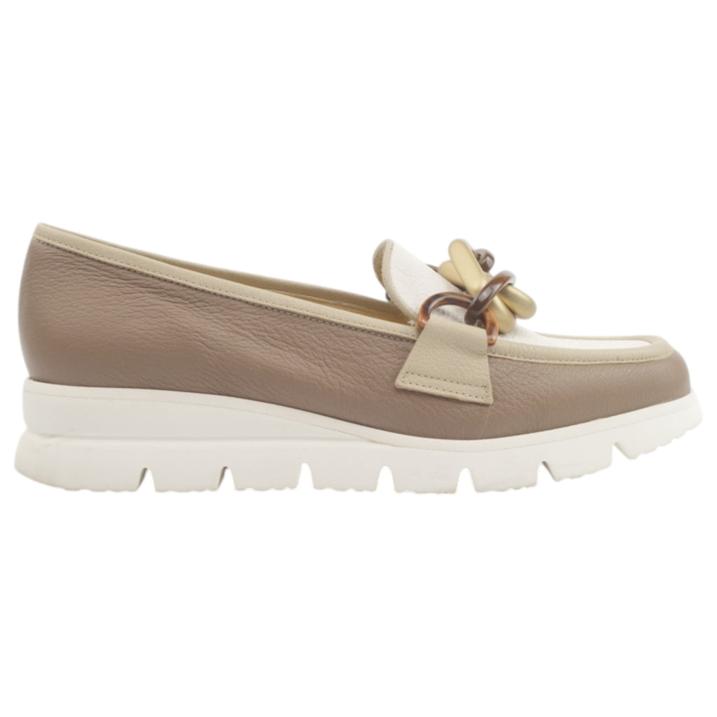 '- ["Artigianato","Donna","Eva Picci","Mocassini","Scarpe","Ultima Taglia"] - Mocassini Da Donna Eva Picci 40201 Fango Avorio Mocassino - Lupis SRL