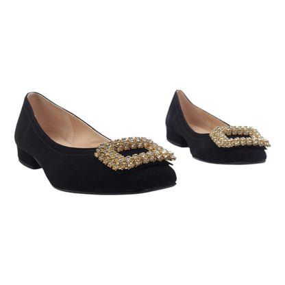 '- ["Artigianato","Donna","D\u00e9collet\u00e9","Eva Picci","Scarpe","Tacco"] - Décolleté Da Donna Eva Picci 5000G Camoscio Nero Décolleté - Lupis SRL