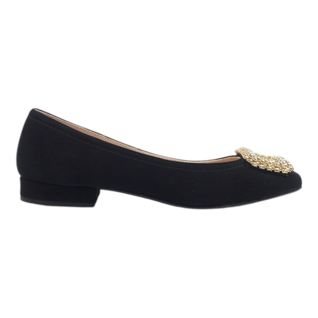'- ["Artigianato","Donna","D\u00e9collet\u00e9","Eva Picci","Scarpe","Tacco"] - Décolleté Da Donna Eva Picci 5000G Camoscio Nero Décolleté - Lupis SRL