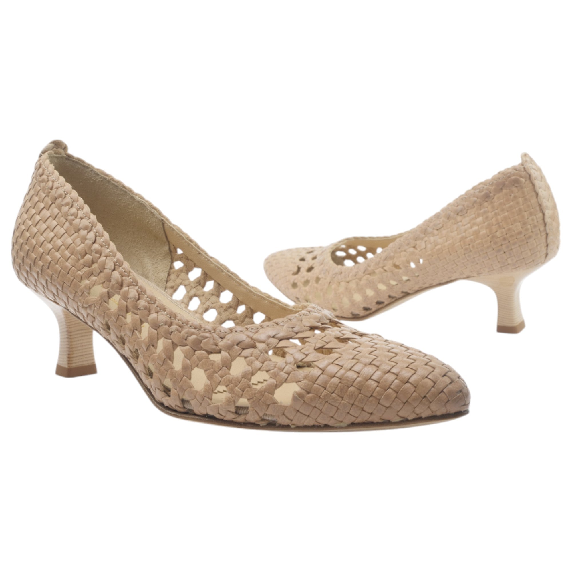 '- ["Artigianato","Donna","D\u00e9collet\u00e9","Eva Picci","Scarpe","Tacco"] - Décolleté Da Donna Eva Picci 59010 Cuoio Intrecc Décolleté - Lupis SRL