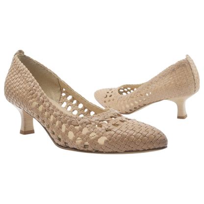 '- ["Artigianato","Donna","D\u00e9collet\u00e9","Eva Picci","Scarpe","Tacco"] - Décolleté Da Donna Eva Picci 59010 Cuoio Intrecc Décolleté - Lupis SRL