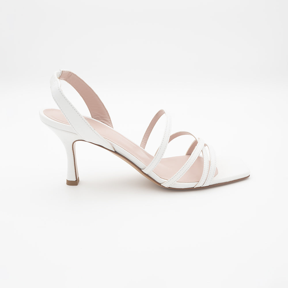 '- ["Artigianato","Donna","Eva Picci","Scarpe","Slingback","Tacco"] - Sandali con Tacco Da Donna Eva Picci Darlyng Bianco Sandali - Lupis SRL