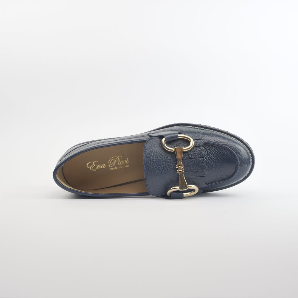 '- ["Artigianato","Donna","Eva Picci","Mocassini","Scarpe"] - Mocassini Da Donna Eva Picci 1161 Alce Cuoio XL Rose Nero Gu Katia Blue Ct. Ecru - Lupis SRL