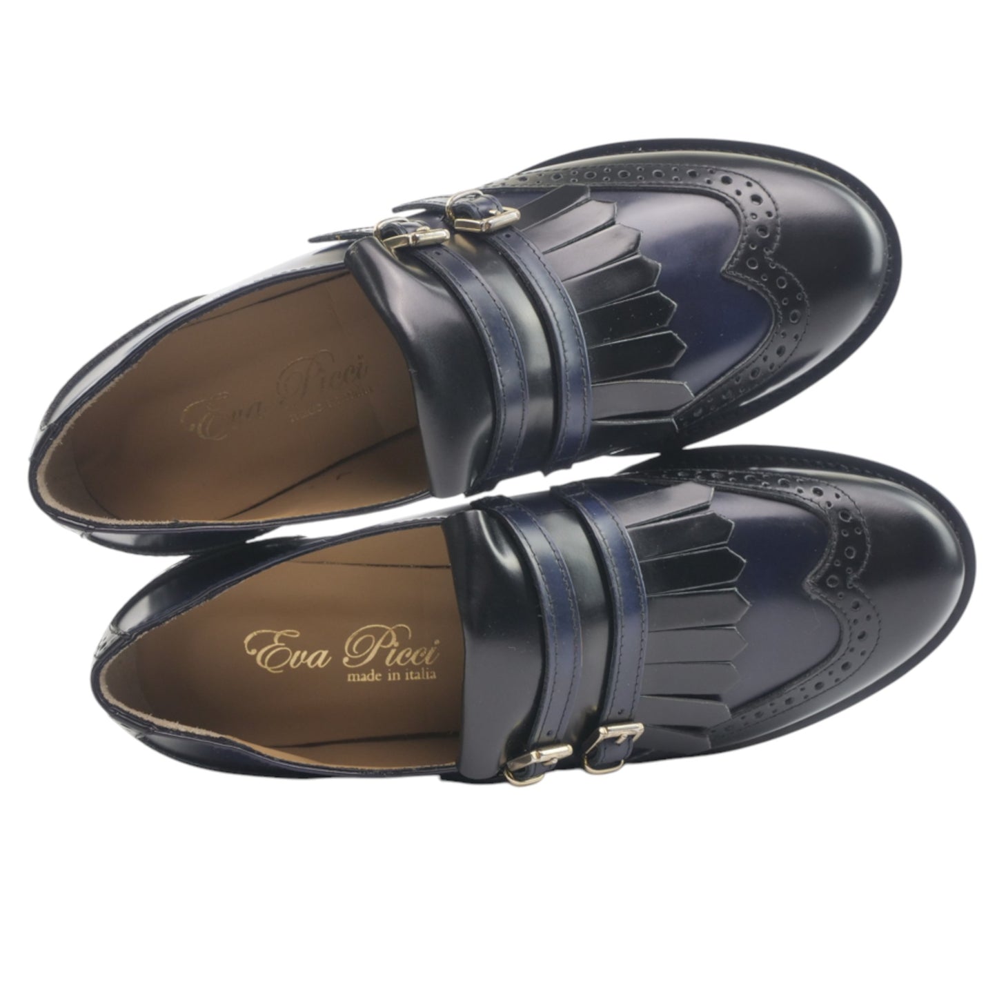 Eva Picci IN01 336 Spazz Blu Nero Mocassino Frange