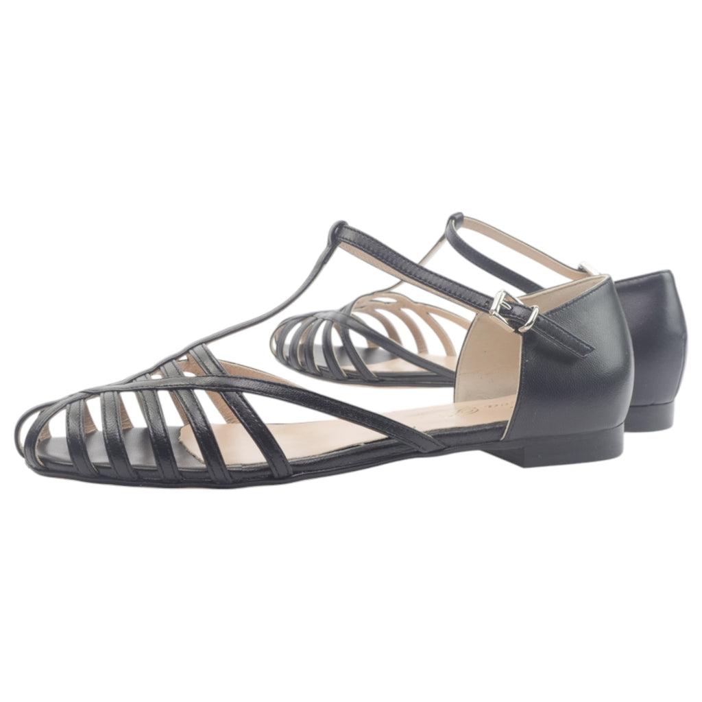 '- ["Artigianato","Cinturino","Donna","Eva Picci","Sandali Eleganti","Scarpe"] - Sandali Da Donna Eva Picci Nappa Nero 1151 - Lupis SRL