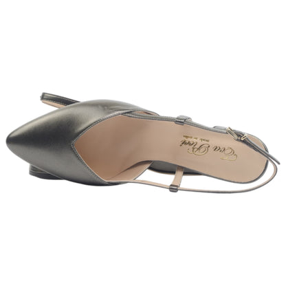 '- ["Artigianato","Donna","Eva Picci","Scarpe","Slingback"] - Sandali con Tacco Da Donna Eva Picci Safira Canna di Fucile Pelle Cuoio 1198 - Lupis SRL