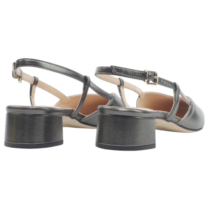 '- ["Artigianato","Donna","Eva Picci","Scarpe","Slingback"] - Sandali con Tacco Da Donna Eva Picci Safira Canna di Fucile Pelle Cuoio 1198 - Lupis SRL