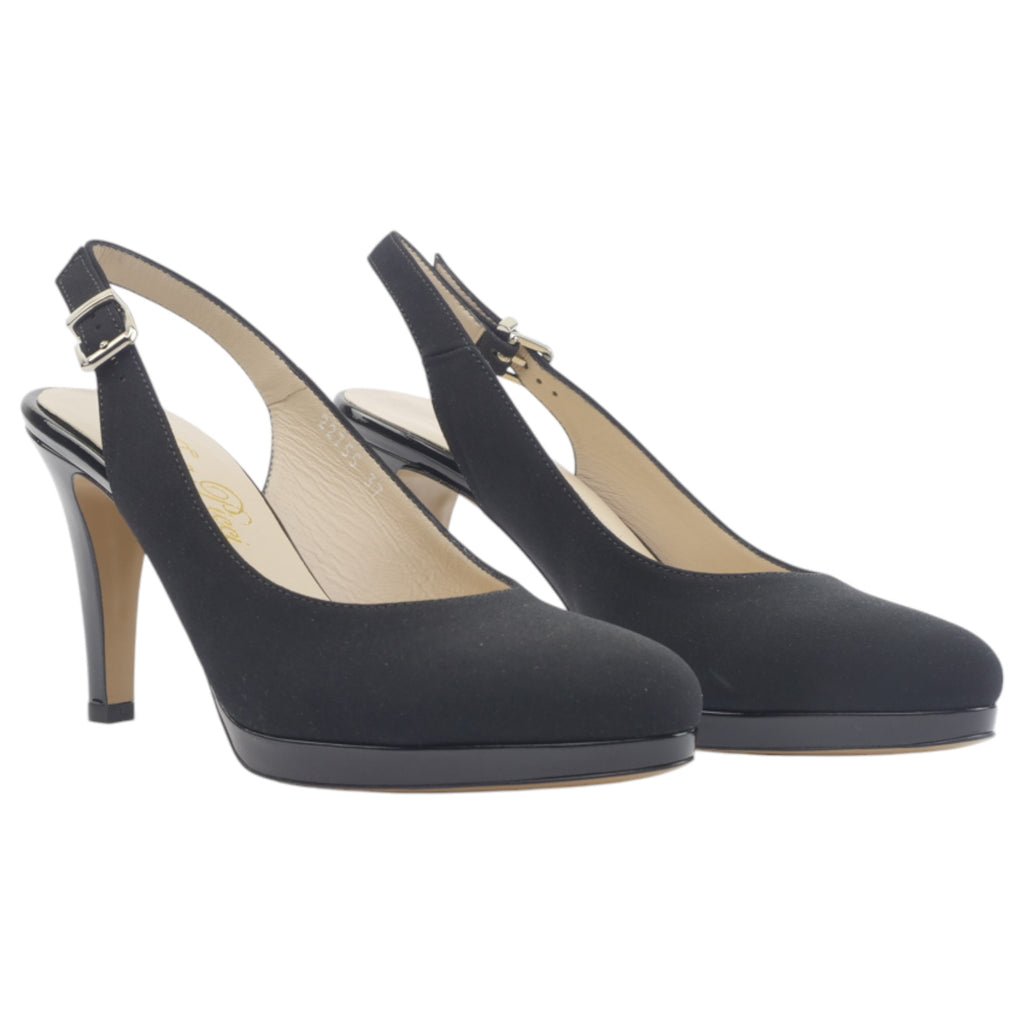 '- ["Artigianato","Donna","Eva Picci","Scarpe","Slingback","Tacco"] - Slingback Da Donna Eva Picci Slingback 22755 Nicole Nero - Lupis SRL