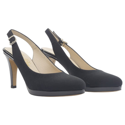 '- ["Artigianato","Donna","Eva Picci","Scarpe","Slingback","Tacco"] - Slingback Da Donna Eva Picci Slingback 22755 Nicole Nero - Lupis SRL