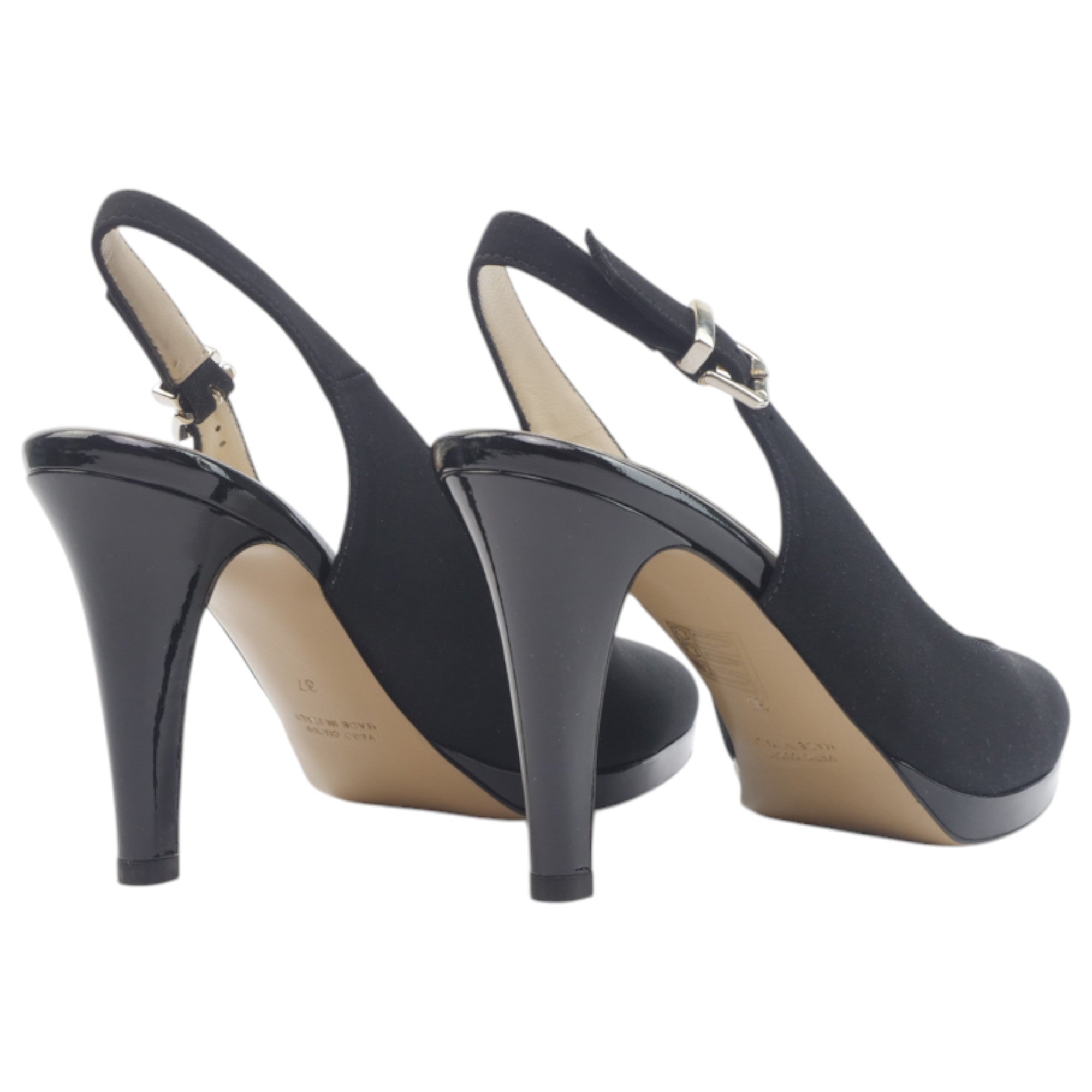 '- ["Artigianato","Donna","Eva Picci","Scarpe","Slingback","Tacco"] - Slingback Da Donna Eva Picci Slingback 22755 Nicole Nero - Lupis SRL