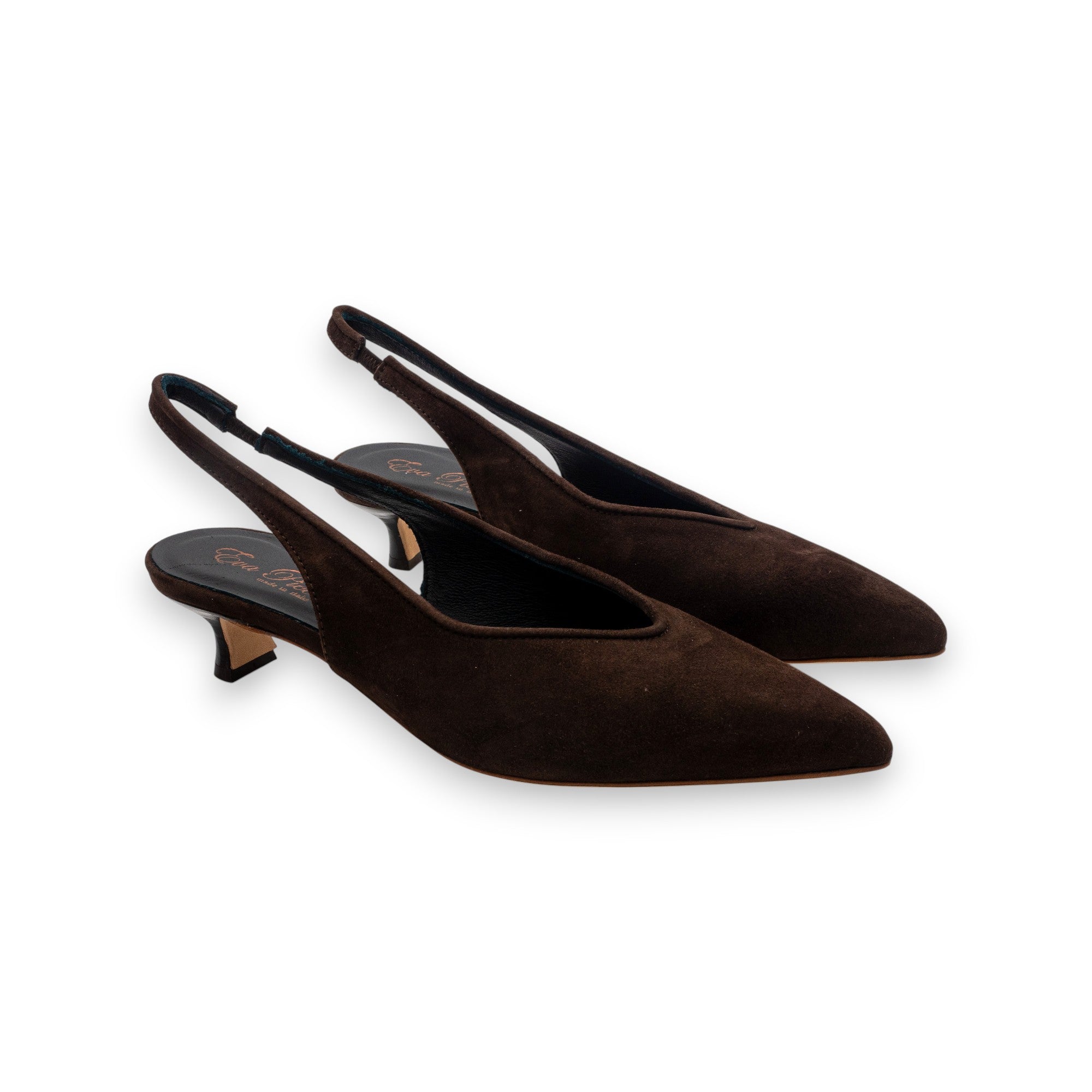 Eva Picci Slingback Camoscio Testa Di Moro CH2529RTC