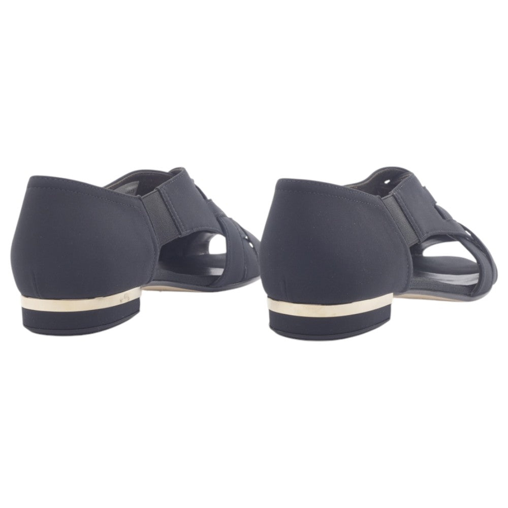 '- ["Artigianato","Donna","Eva Picci","Sandali Eleganti","Scarpe"] - Sandali con Tacco Da Donna Eva Picci Step Nero Elastico Nero 10923 - Lupis SRL