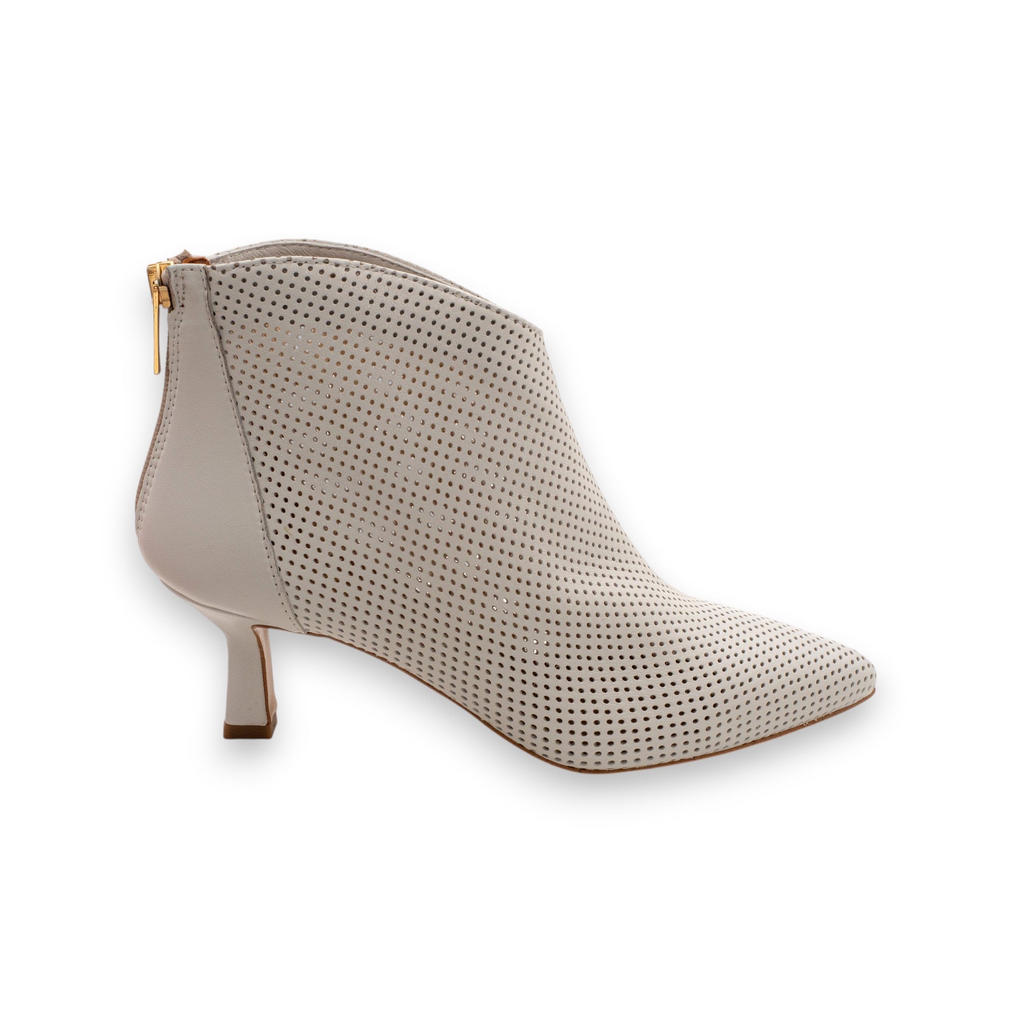 Eva Picci Stivaletto Traforato Donna Amy Nappa Off White