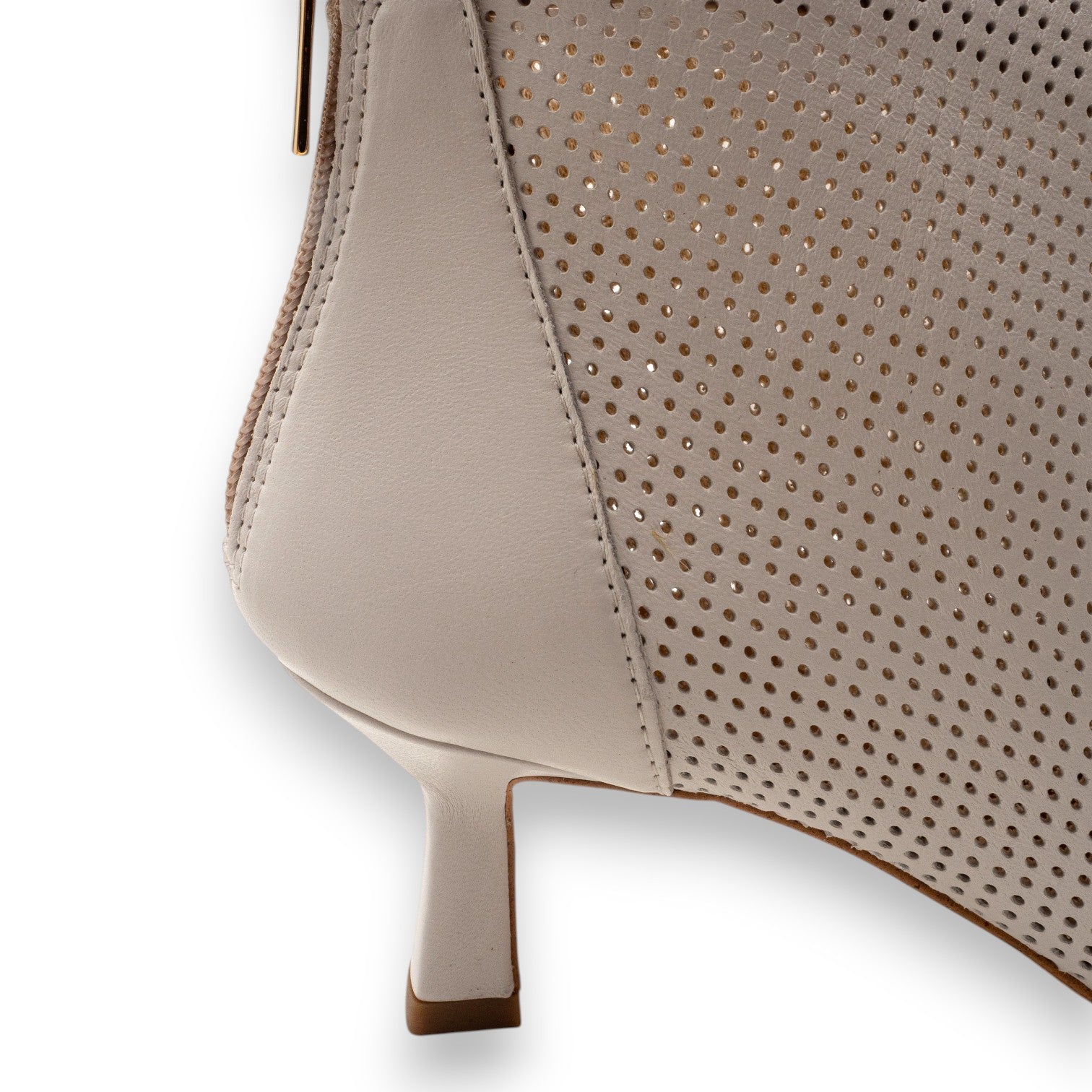Eva Picci Stivaletto Traforato Donna Amy Nappa Off White