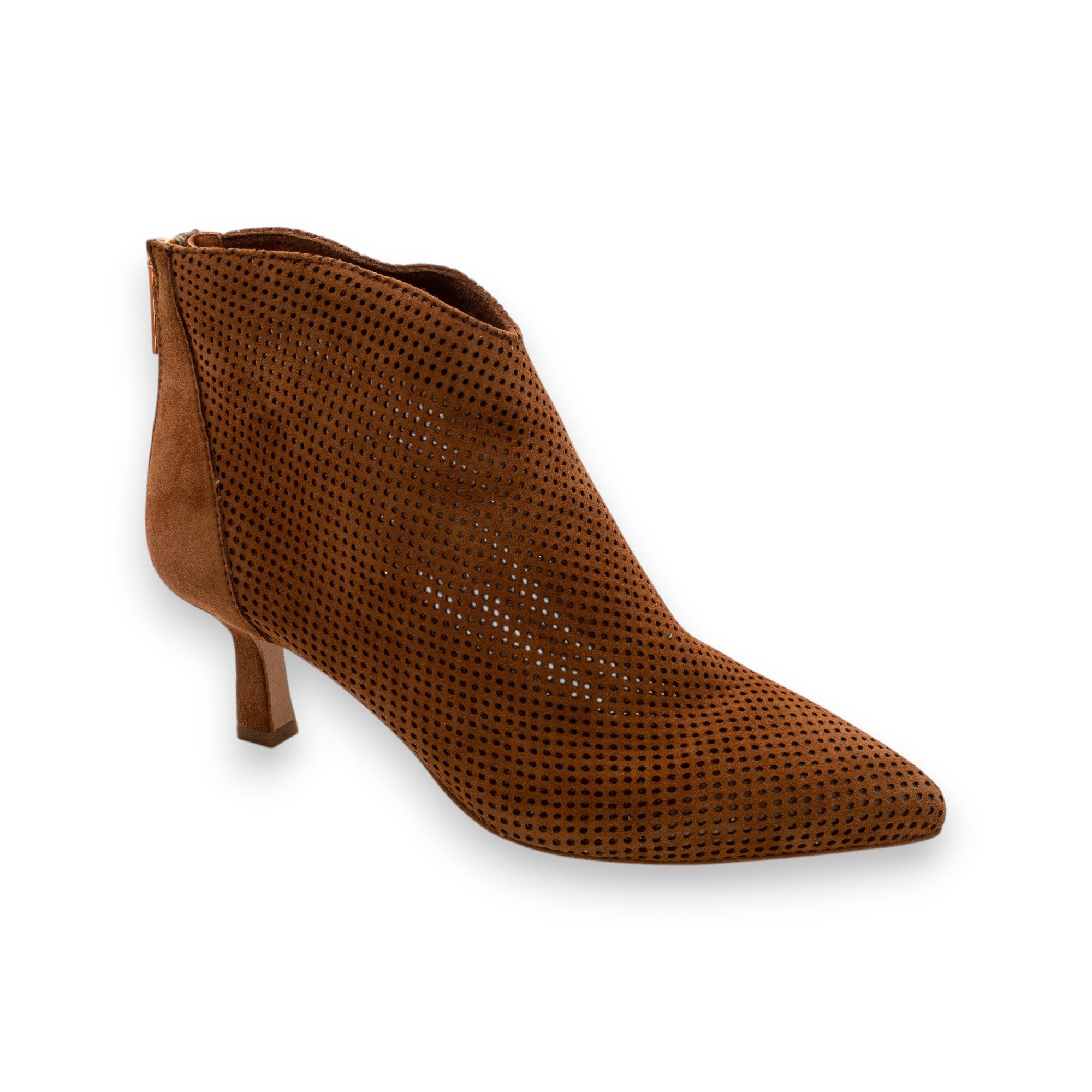 Eva Picci Stivaletto Traforato Donna Eva Picci Amy Camoscio Cuoio