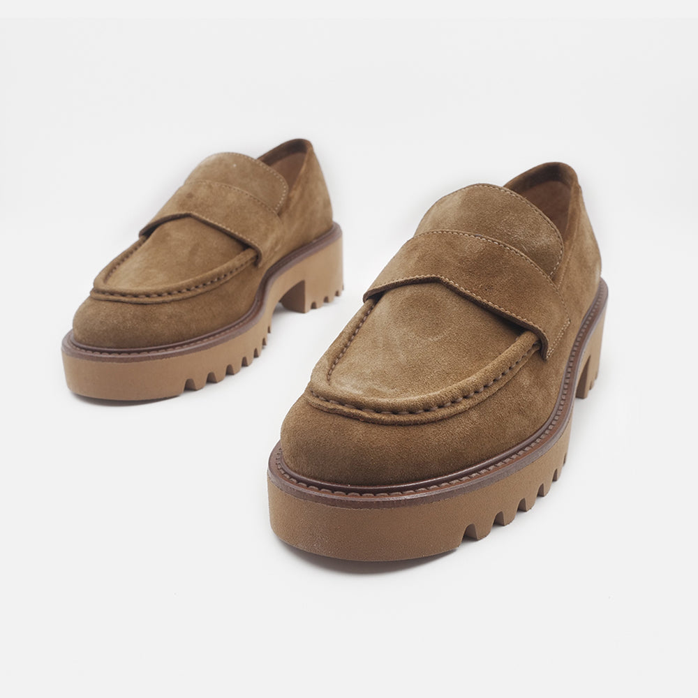 '- ["Artigianato","Donna","Eva Picci","Mocassini","Nuovo","Scarpe"] - Mocassini Da Donna Eva Picci Camoscio Brandy 5020 - Lupis SRL