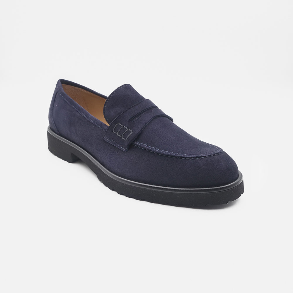 '- Artigianato, Donna, Eva Picci, Mocassini, Nuovo, Scarpe - Mocassini Da Donna Eva Picci XL Camoscio Blu 1803 - Lupis SRL