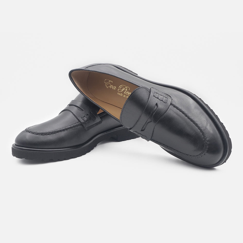 '- ["Artigianato","Donna","Eva Picci","Mocassini","Nuovo","Scarpe"] - Mocassini Da Donna Eva Picci XL Pelle Nappa Nero 1803 - Lupis SRL