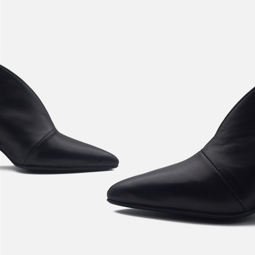  - ["Accollata","Artigianato","Donna","Eva Picci","Nuovo","Scarpe","Tacco"] - Accollata Da Donna Eva Picci Clarissa Inv Berlino Nero Crust Nero - Lupis SRL