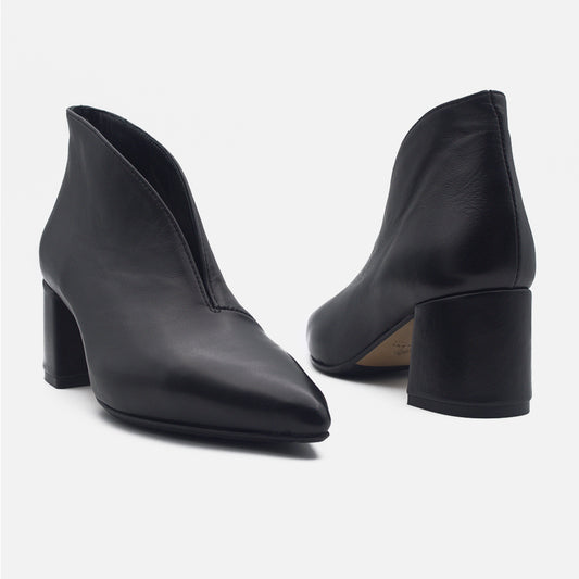  - ["Accollata","Artigianato","Donna","Eva Picci","Nuovo","Scarpe","Tacco"] - Accollata Da Donna Eva Picci Clarissa Inv Berlino Nero Crust Nero - Lupis SRL