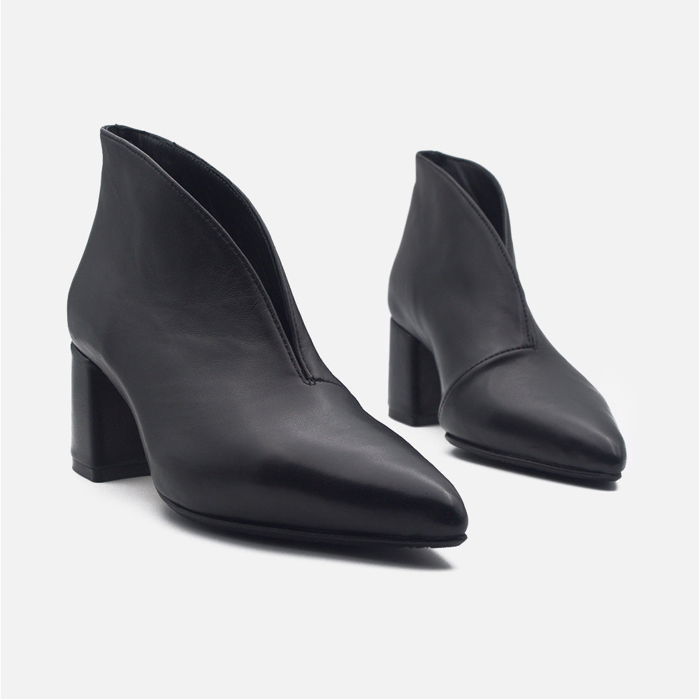  - ["Accollata","Artigianato","Donna","Eva Picci","Nuovo","Scarpe","Tacco"] - Accollata Da Donna Eva Picci Clarissa Inv Berlino Nero Crust Nero - Lupis SRL