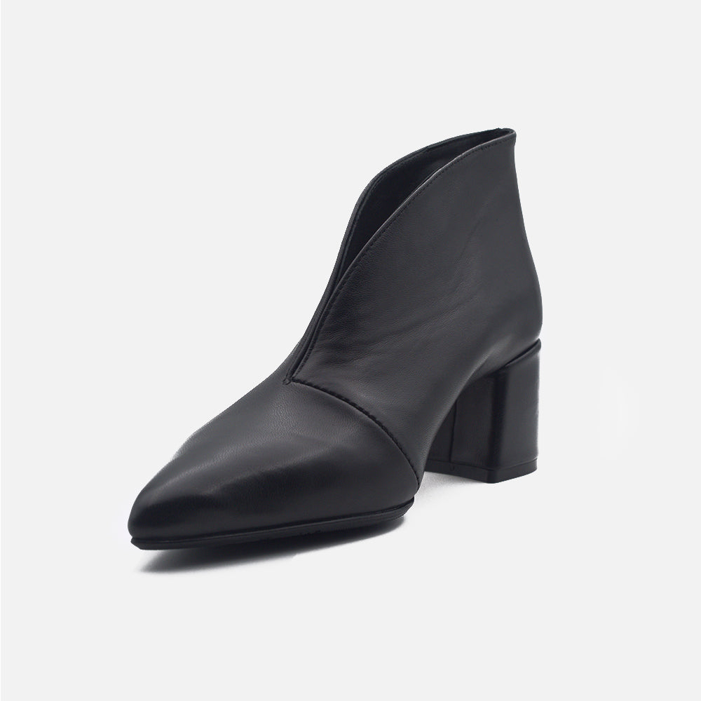  - ["Accollata","Artigianato","Donna","Eva Picci","Nuovo","Scarpe","Tacco"] - Accollata Da Donna Eva Picci Clarissa Inv Berlino Nero Crust Nero - Lupis SRL