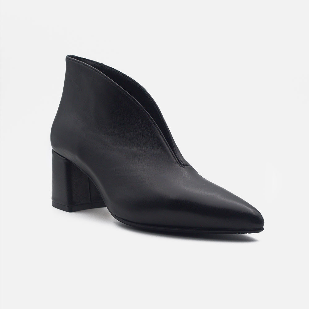  - ["Accollata","Artigianato","Donna","Eva Picci","Nuovo","Scarpe","Tacco"] - Accollata Da Donna Eva Picci Clarissa Inv Berlino Nero Crust Nero - Lupis SRL
