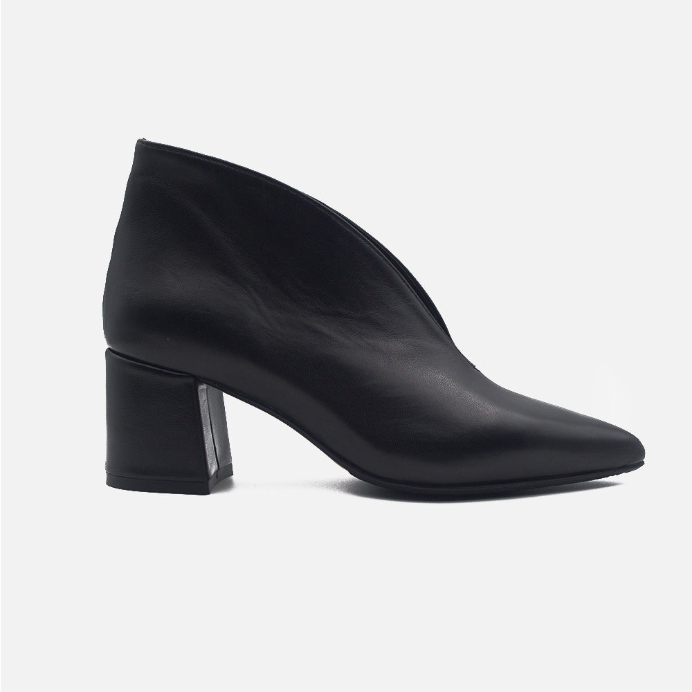  - ["Accollata","Artigianato","Donna","Eva Picci","Nuovo","Scarpe","Tacco"] - Accollata Da Donna Eva Picci Clarissa Inv Berlino Nero Crust Nero - Lupis SRL