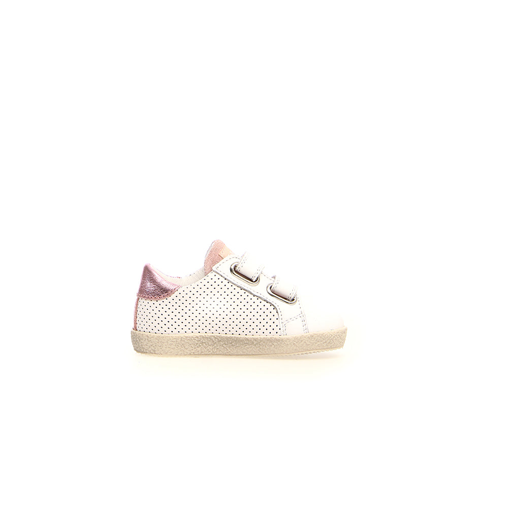 Falcotto - Flower Mountain, Kids, Nuovo, Scarpe sportive, Toddler, Ultima Taglia - Falcotto Alnoite Vl Calf Calf Perf Metallic White Pink - Lupis SRL