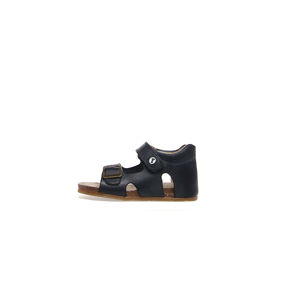 '- ["Falcotto","Kids","Sandali","Scarpe","Toddler"] - Falcotto Bea Wax Calf Spazz. Blue - Lupis SRL