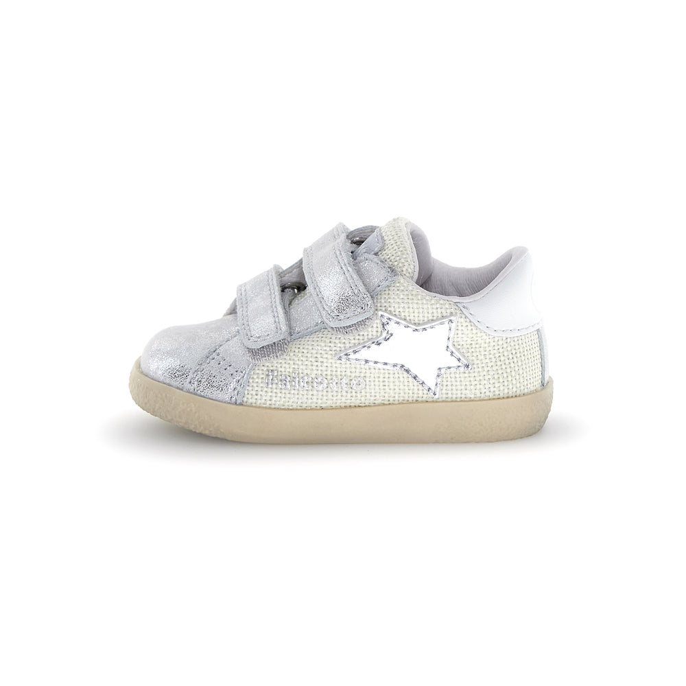 Falcotto Sneaker Kids Alnoite 2 Vl Canvas Glitter White 2019043-27-1Q24